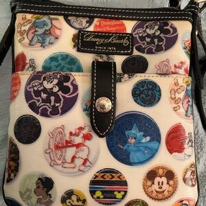RETIRED Dooney & Bourke Disney Crossbody Bag - Black & multicolor- Retro print